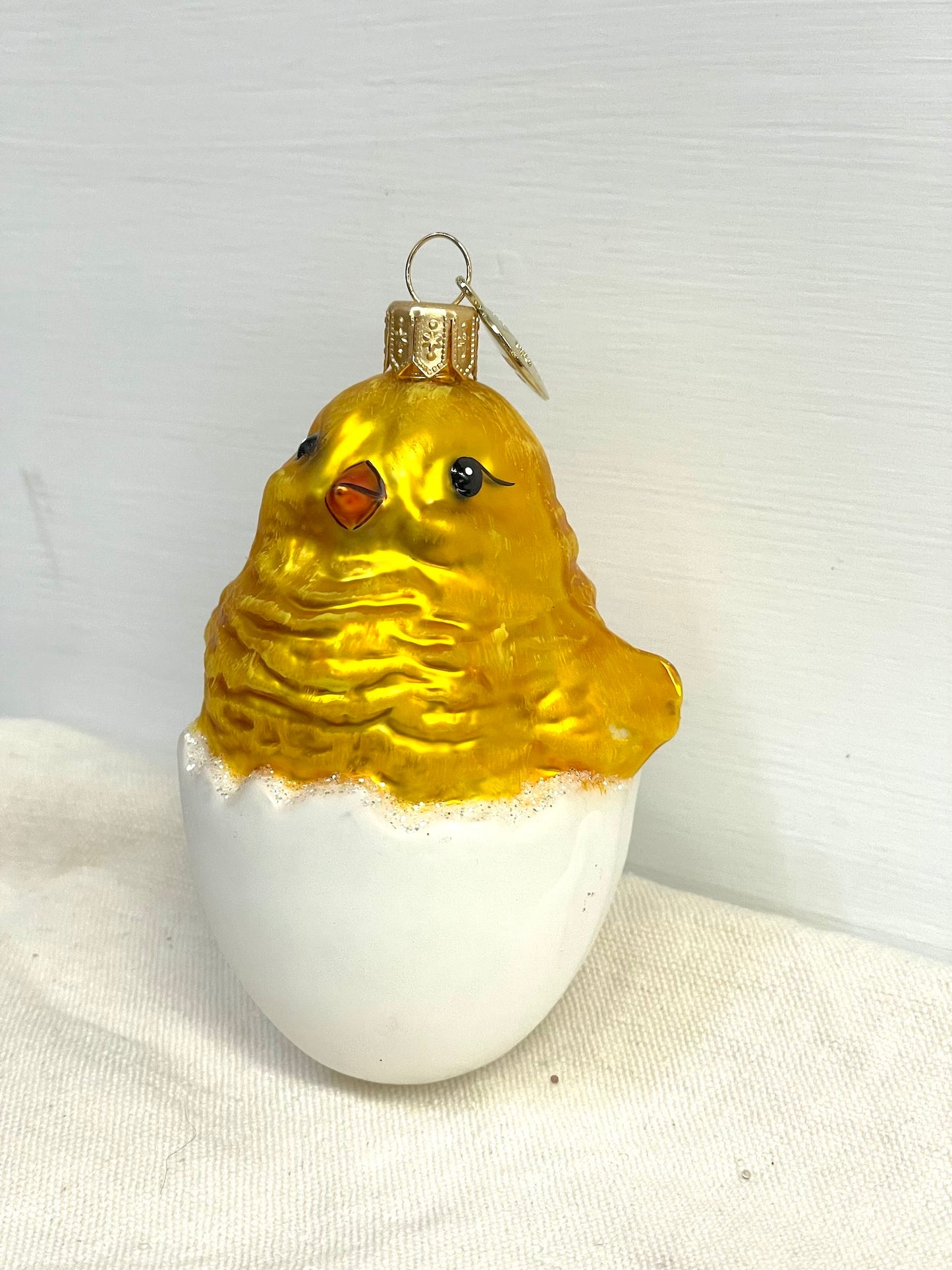 Polish Glass Ornament - Chick in Egg