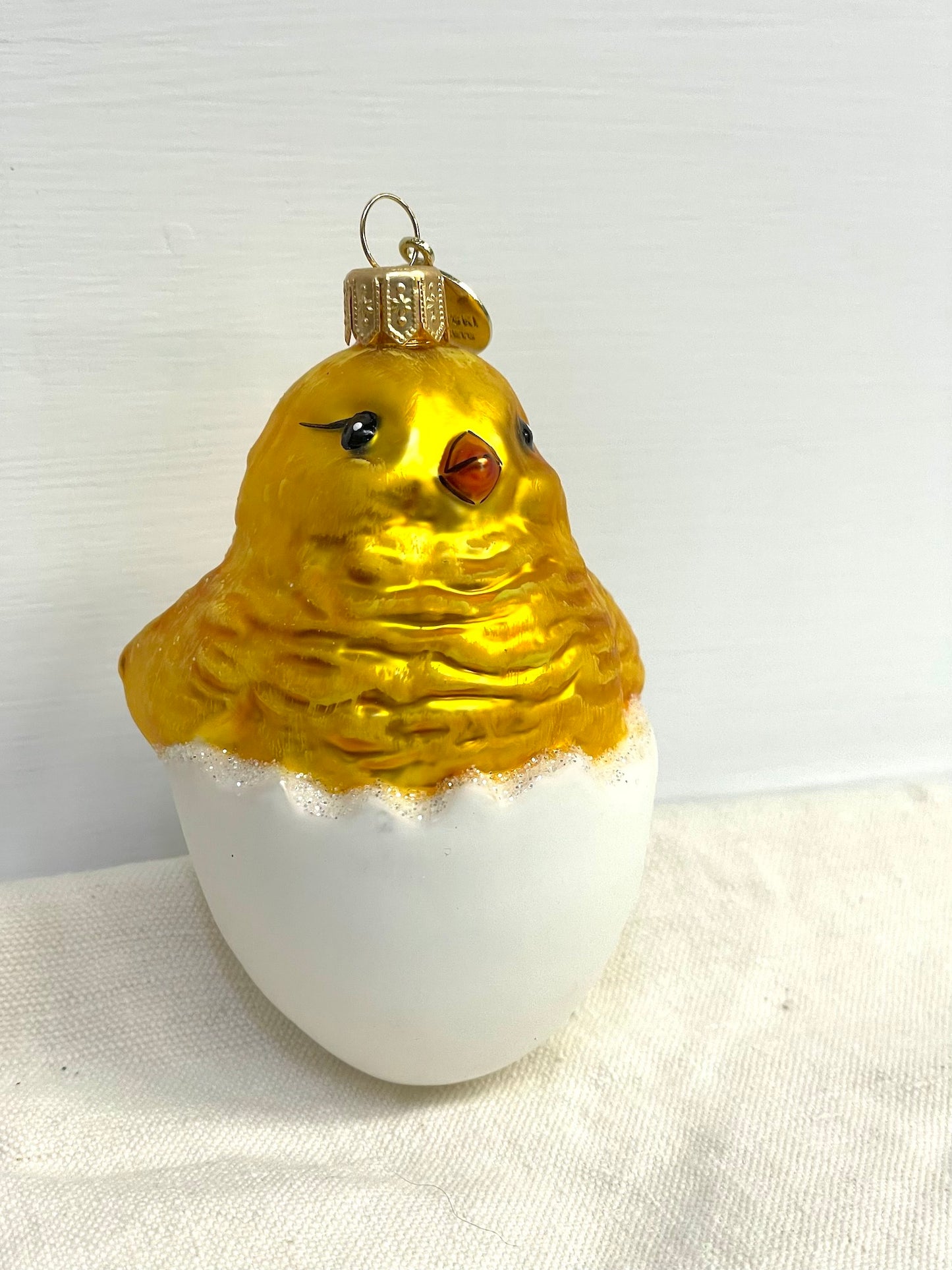 Polish Glass Ornament - Chick in Egg