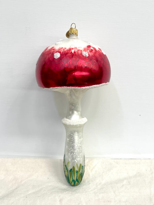 Polish Glass Christmas Ornament - Mega Mushroom