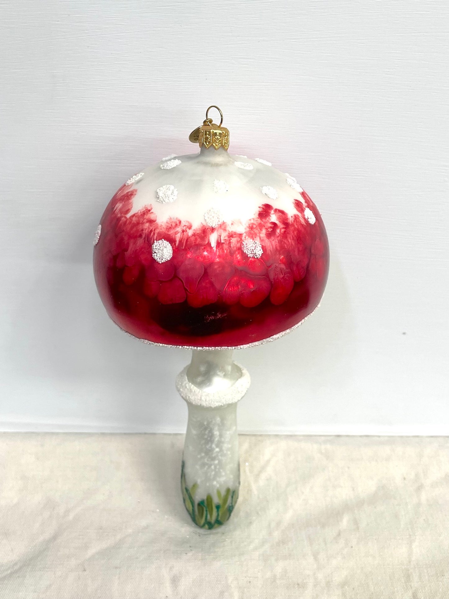 Polish Glass Christmas Ornament - Mega Mushroom