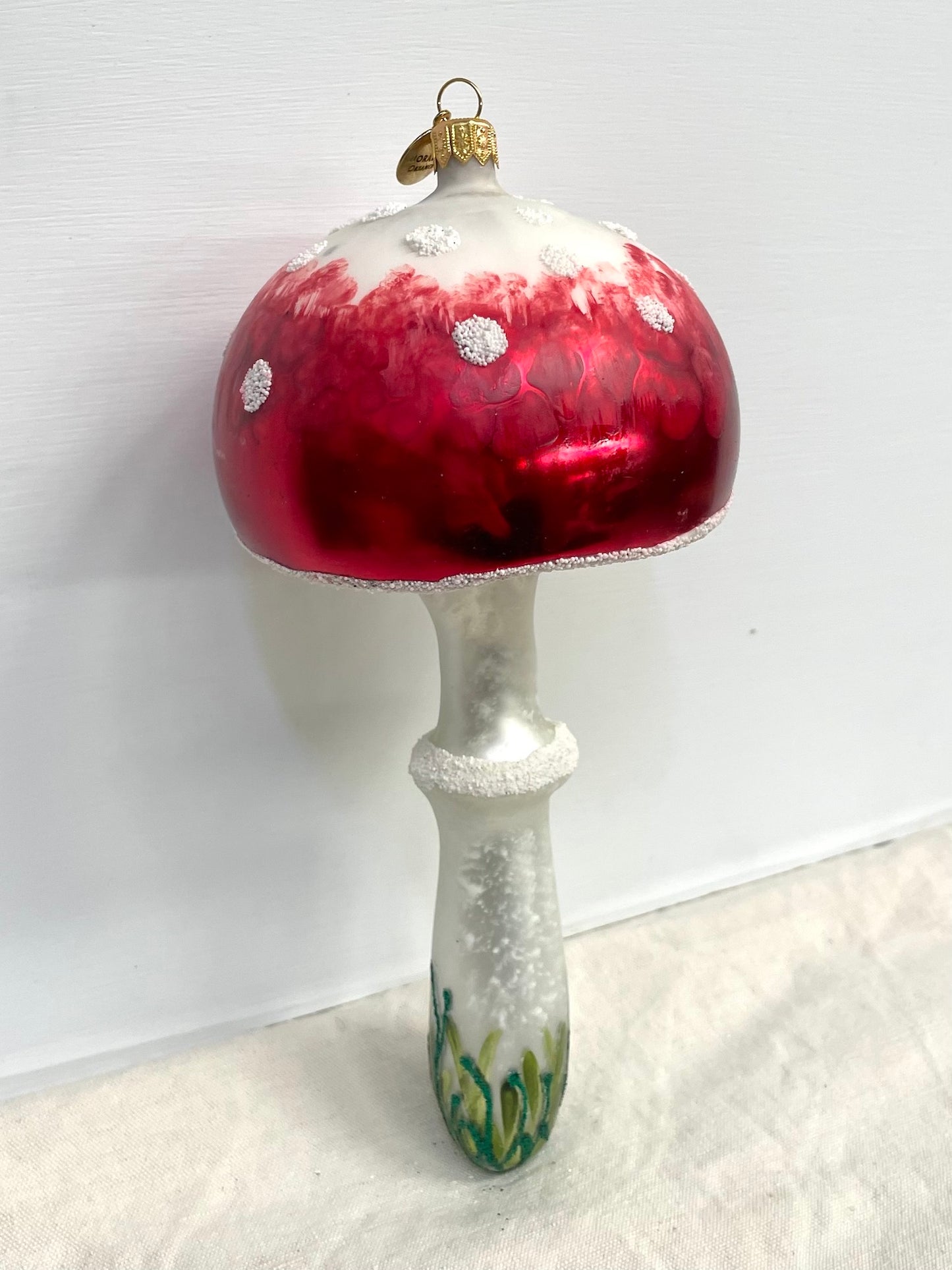 Polish Glass Christmas Ornament - Mega Mushroom