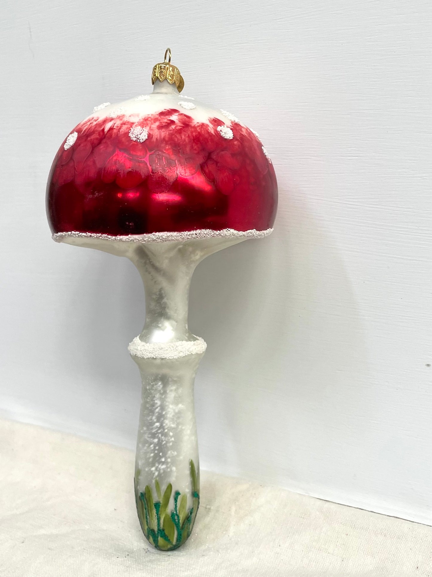 Polish Glass Christmas Ornament - Mega Mushroom