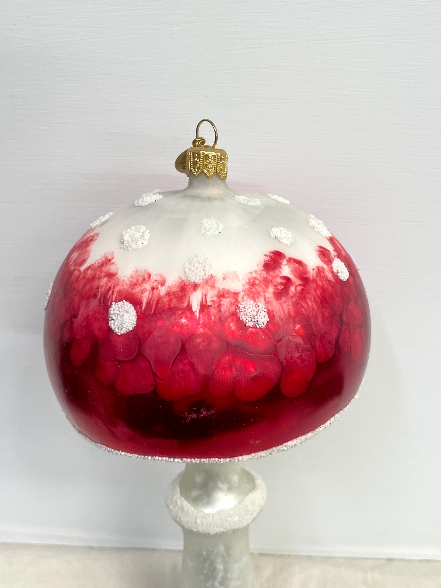 Polish Glass Christmas Ornament - Mega Mushroom