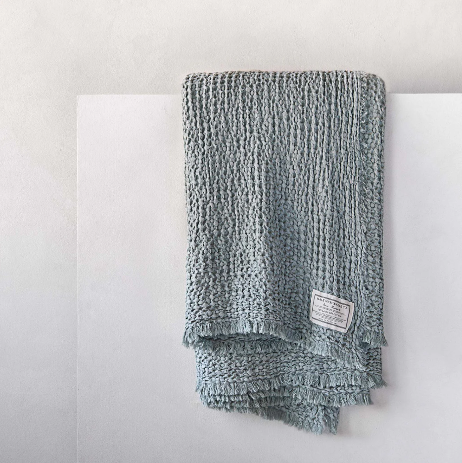 Hale Mercantile 'Flocca' Linen Blanket