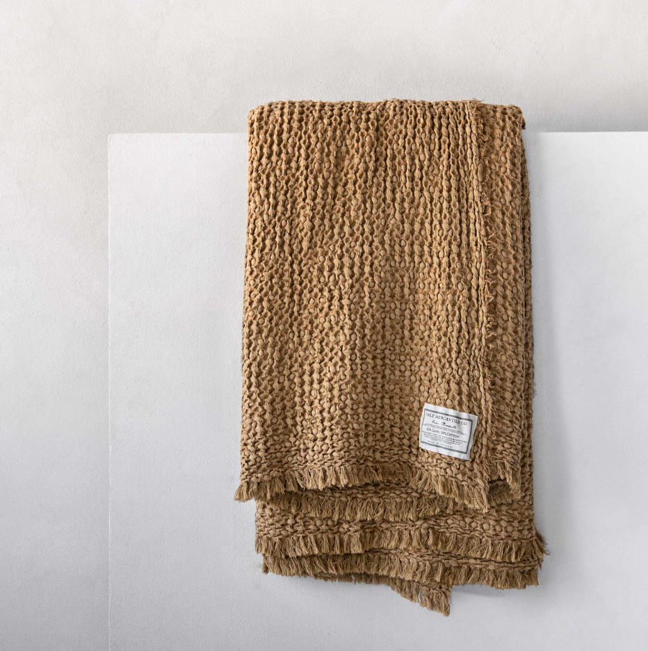 Hale Mercantile 'Flocca' Linen Blanket