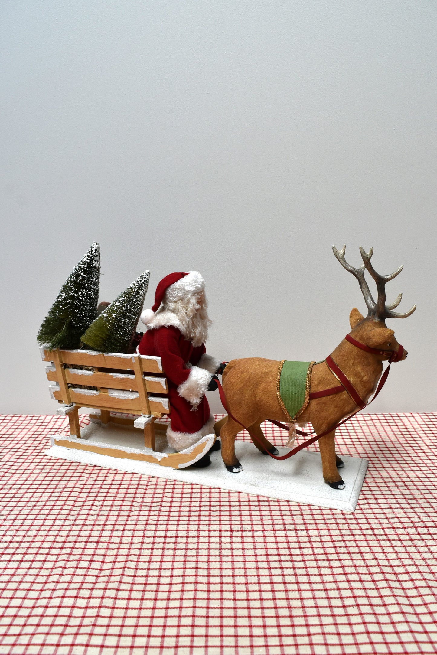 Santa in a One Horse Open Sleigh