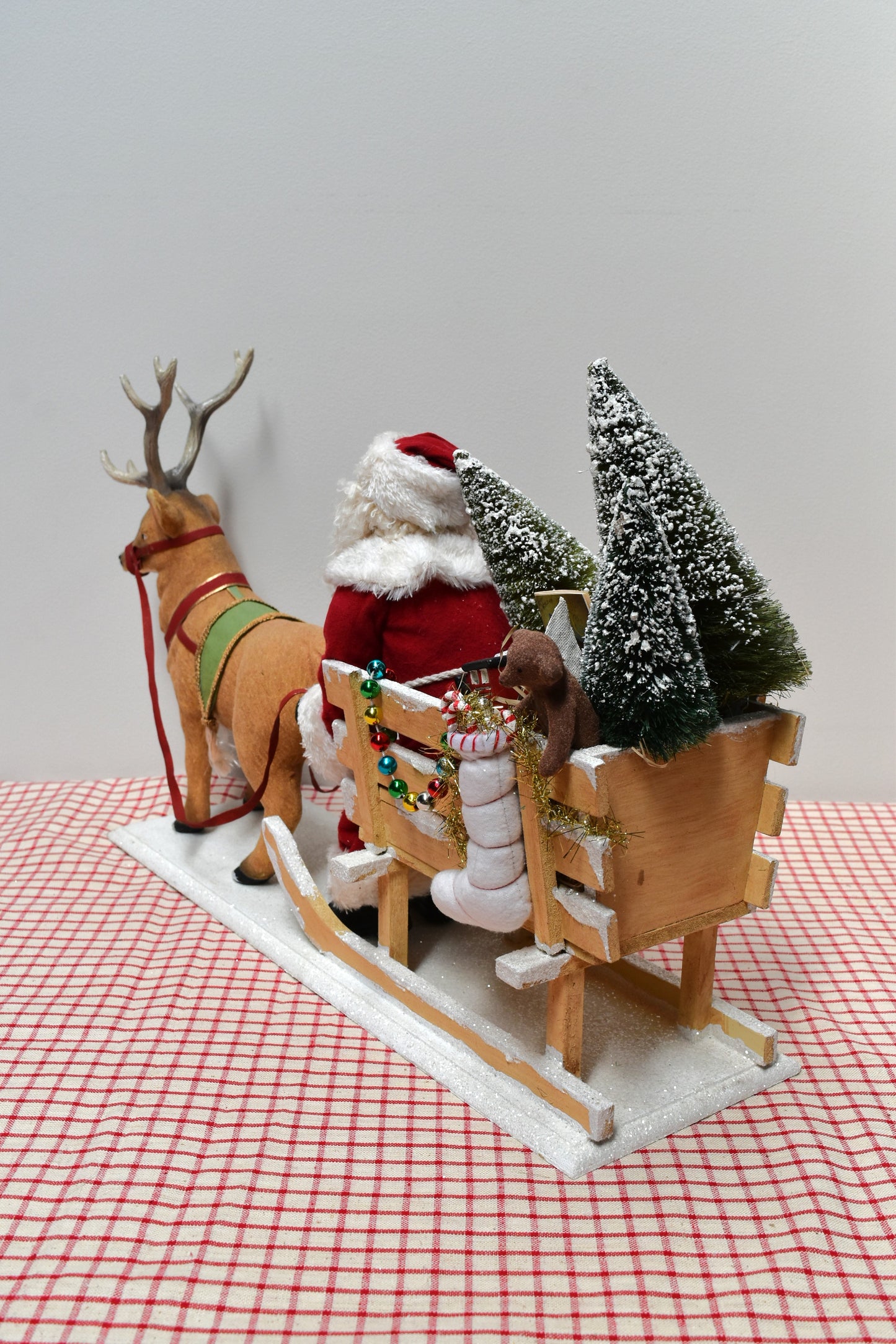 Santa in a One Horse Open Sleigh