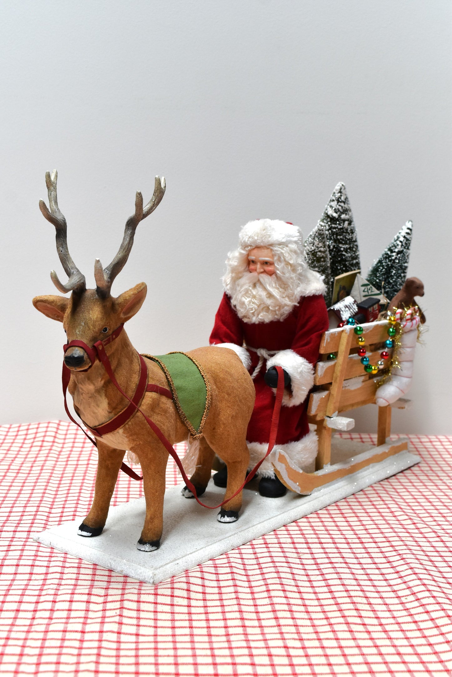 Santa in a One Horse Open Sleigh