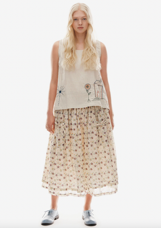 Ewa i Walla 'Aini' Floral Cotton Skirt