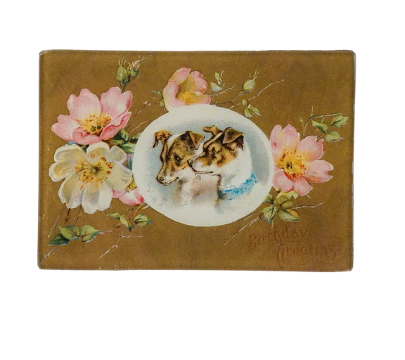 John Derian ‘Birthday Greetings’ 3.5 x 5" Tiny Rectangle Tray