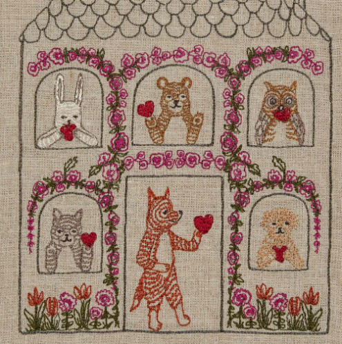 Coral & Tusk 'Home is Where the Heart Is' Embroidered Tea Towel