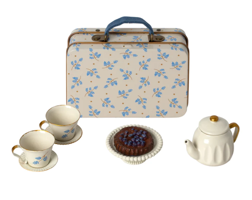 Maileg Afternoon Tea Set - Blue Madelaine