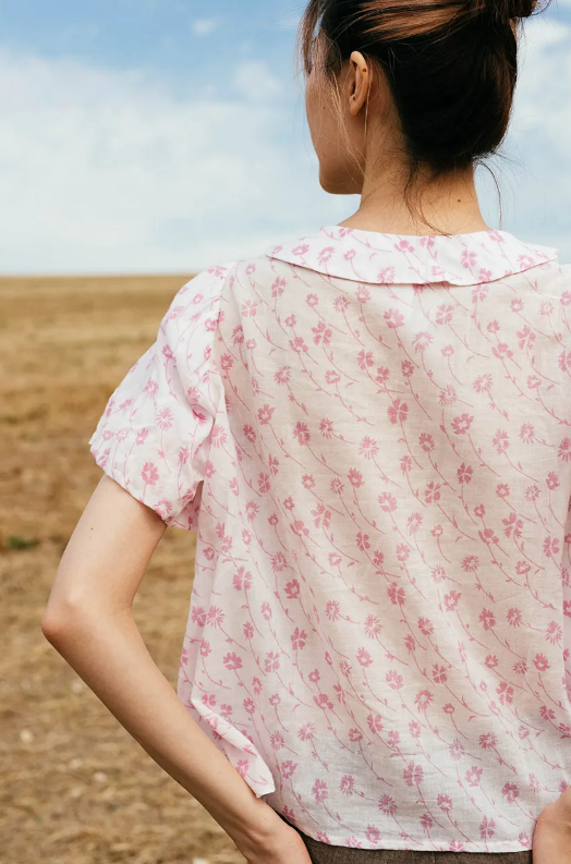 Sula Sweet Blouse - Floral Print - Misted Yellow