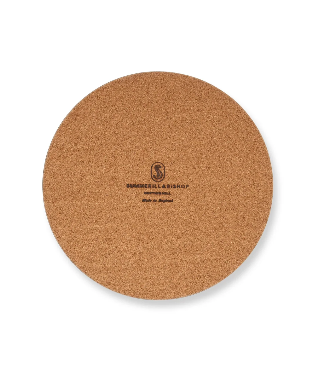 Summerill & Bishop 'Passiflora' Round Cork-Backed Placemat