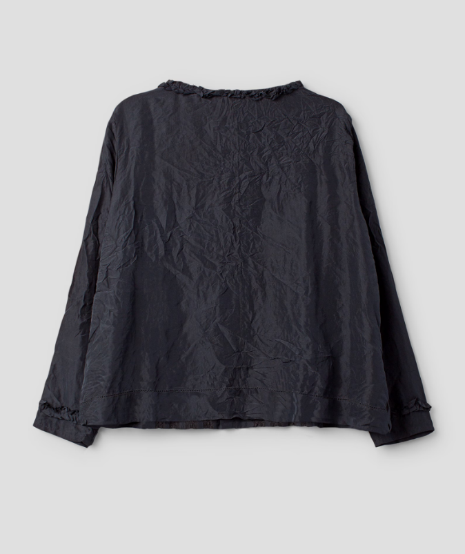 Ewa i Walla 'Lisette' Silk Blouse - Black