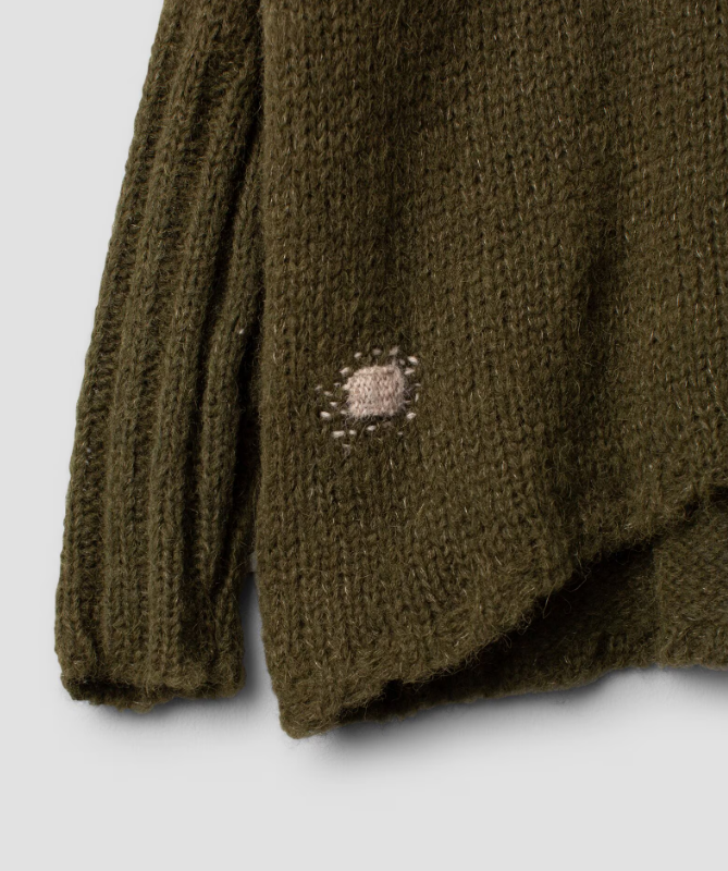 Ewa i Walla 'Gurli' Alpaca Knit Pullover - Olive