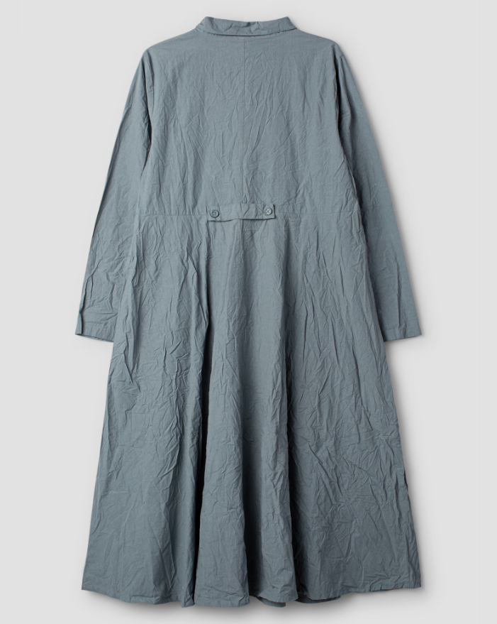 Ewa i Walla 'Hanne' Cotton Coat Dress - Storm Blue