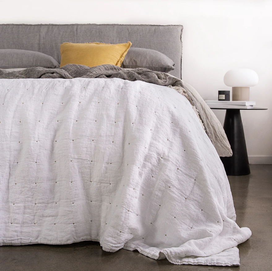 Hale Mercantile 'Basix' Linen Coverlet