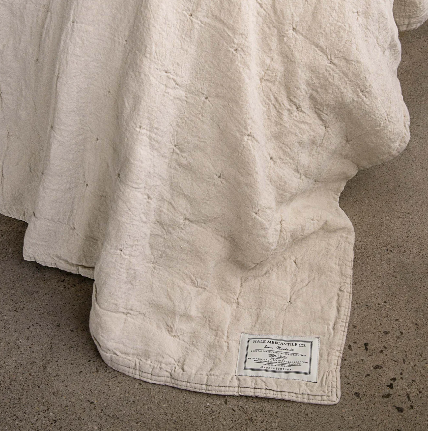 Hale Mercantile 'Basix' Linen Coverlet