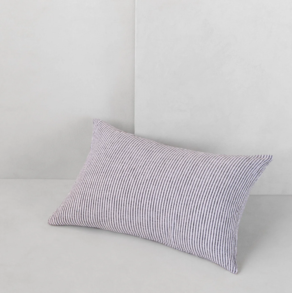 Hale Mercantile 'Basix' Stripe Linen Rectangle Cushion