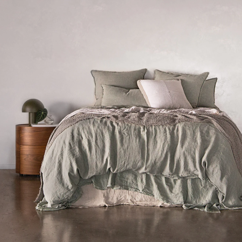 Hale Mercantile 'Flocca' Linen Standard Pillowcase