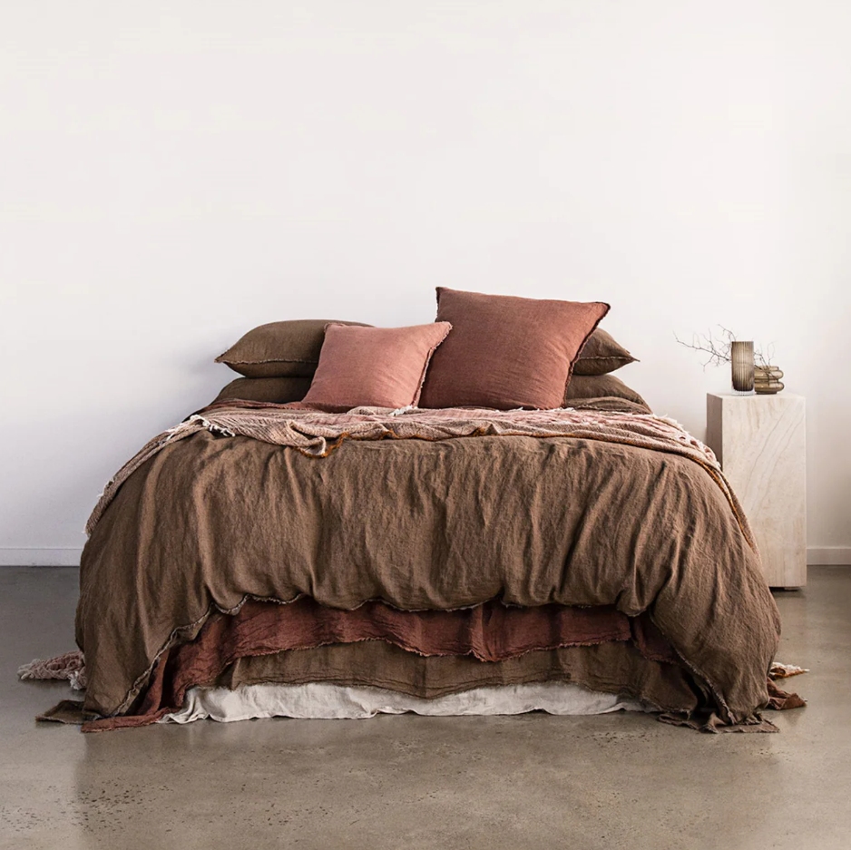 Hale Mercantile 'Flocca' Linen Standard Pillowcase