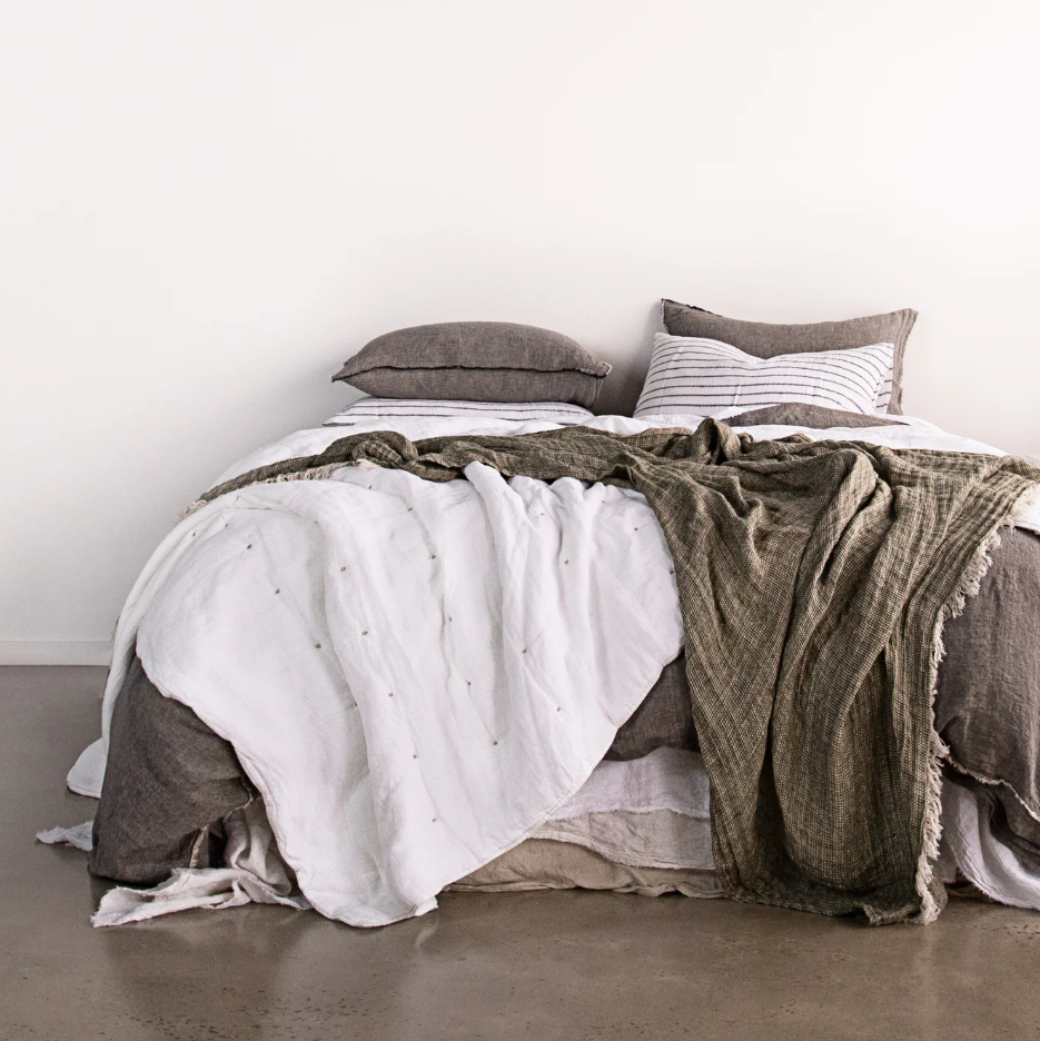 Hale Mercantile 'Flocca' Linen Standard Pillowcase