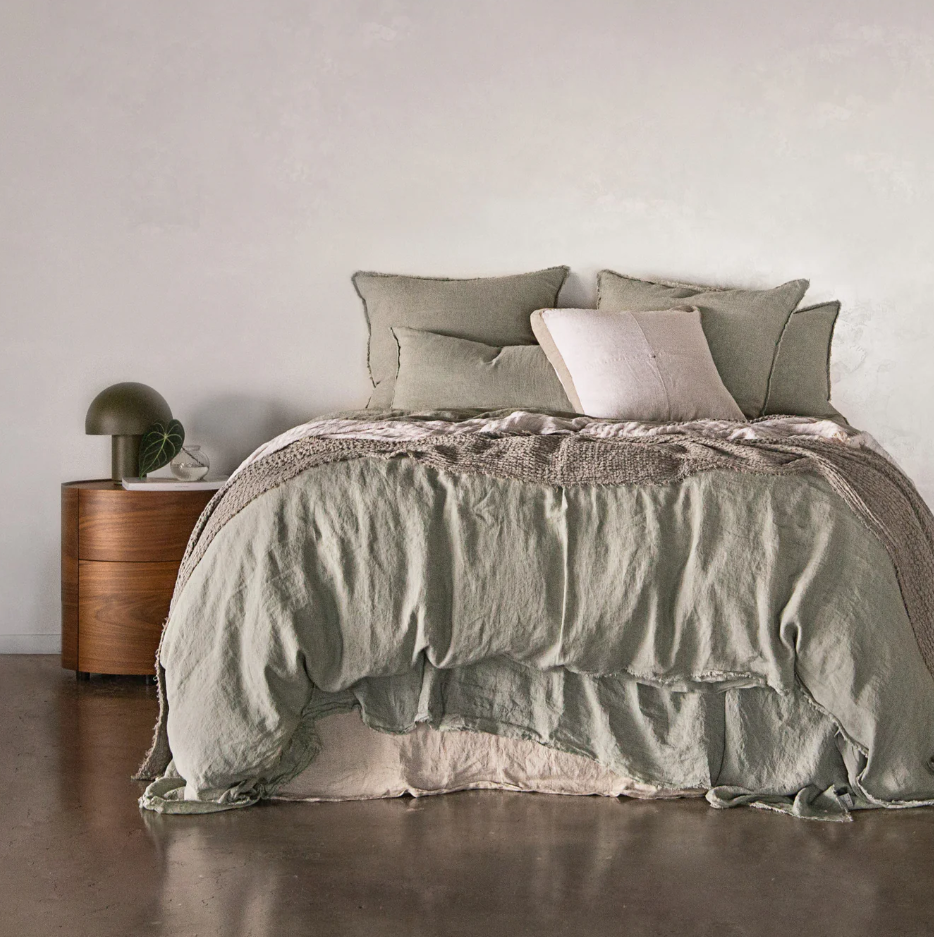 Hale Mercantile 'Flocca' Linen European Pillowcase