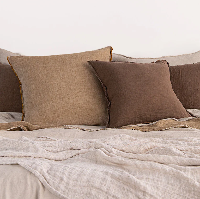 Hale Mercantile 'Flocca' Linen European Pillowcase