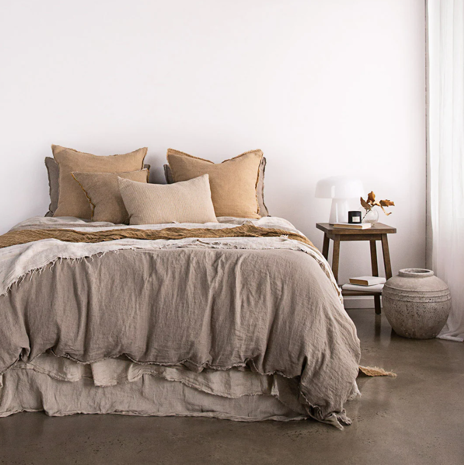 Hale Mercantile 'Flocca' Linen European Pillowcase