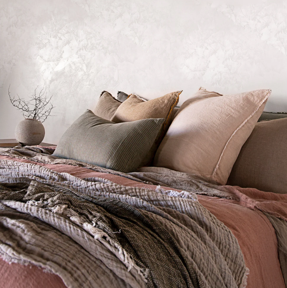 Hale Mercantile 'Flocca' Linen European Pillowcase