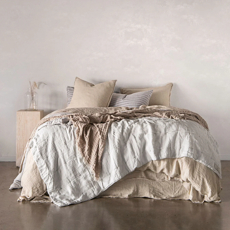 Hale Mercantile 'Flocca' Linen European Pillowcase