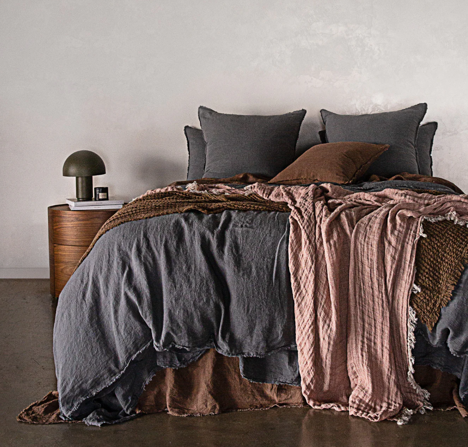 Hale Mercantile 'Flocca' Linen European Pillowcase