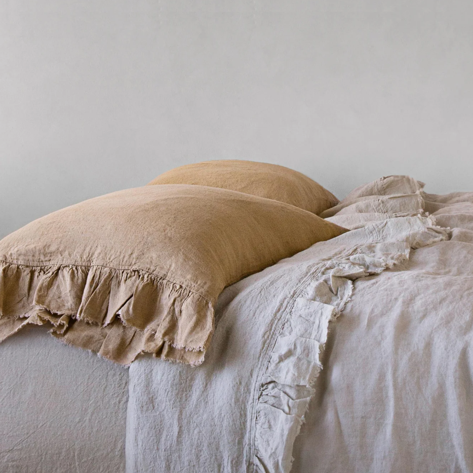 Hale Mercantile 'Kristine' Frill End Standard Linen Pillowcase