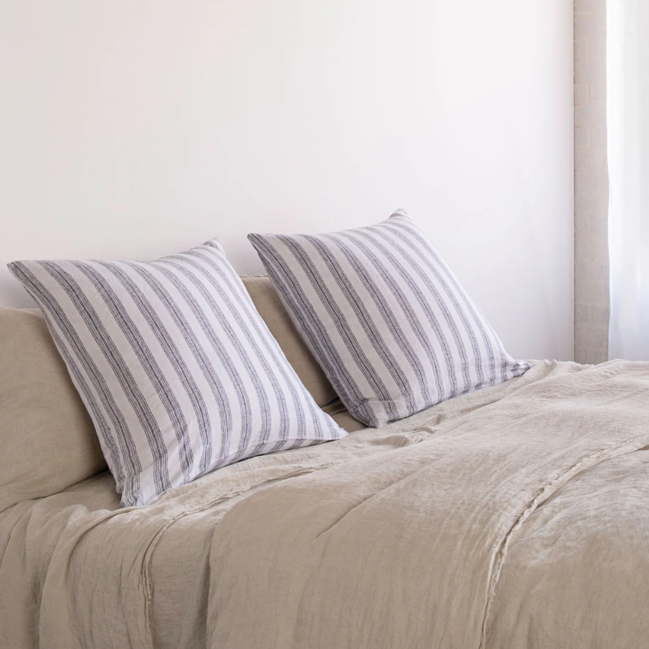 Hale Mercantile 'Basix' Stripe European Linen Pillowcase