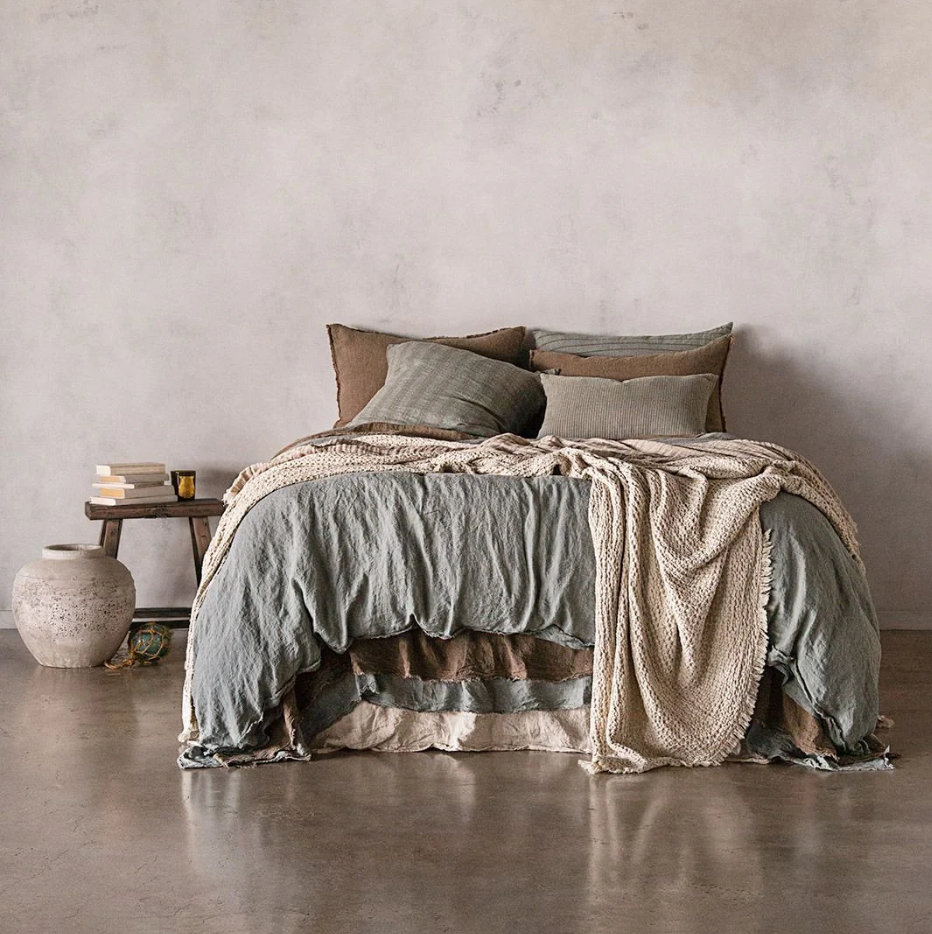 Hale Mercantile 'Flocca' Linen Blanket