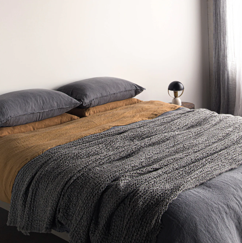 Hale Mercantile 'Flocca' Linen Blanket