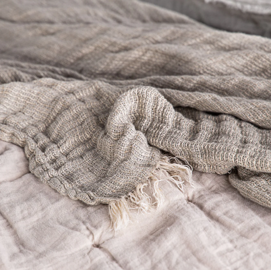 Hale Mercantile 'Crush' Linen Throw Blanket