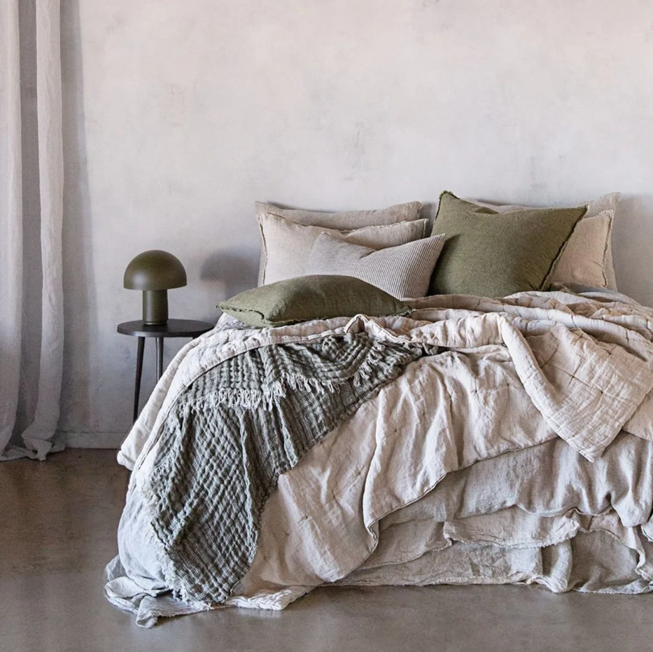 Hale Mercantile 'Crush' Linen Throw Blanket