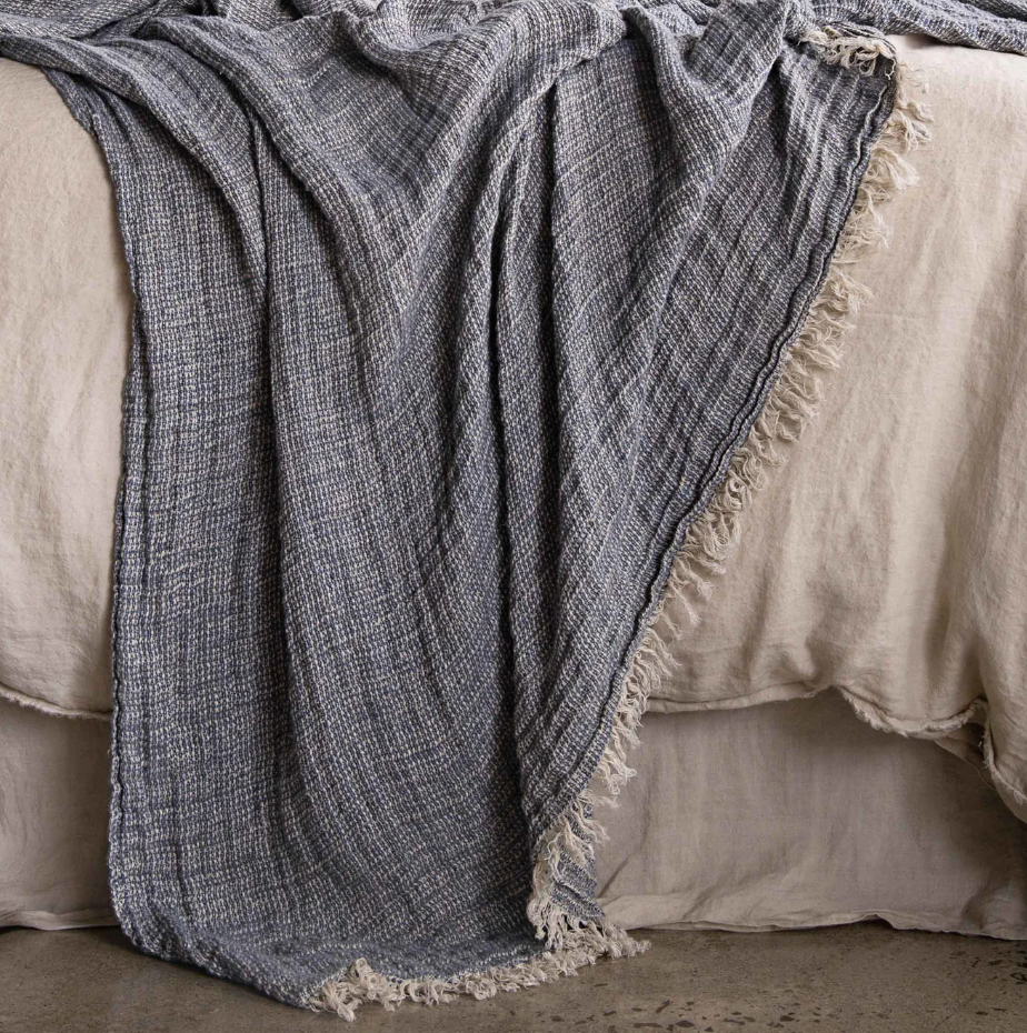 Hale Mercantile 'Crush' Linen Throw Blanket