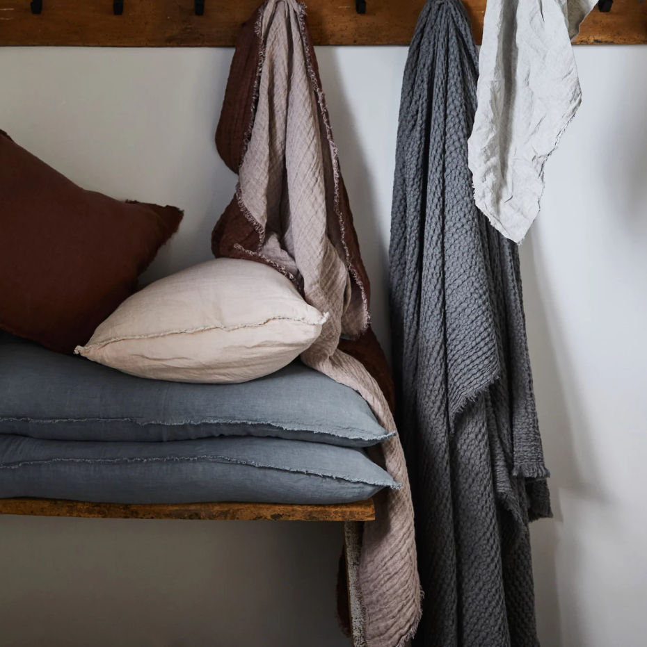 Hale Mercantile 'Crush' Double Linen Throw Blanket