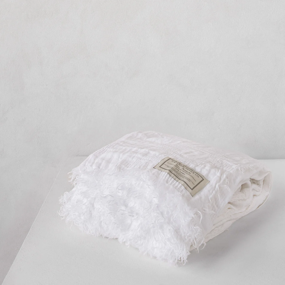 Hale Mercantile 'Flocca' Linen Bedspread