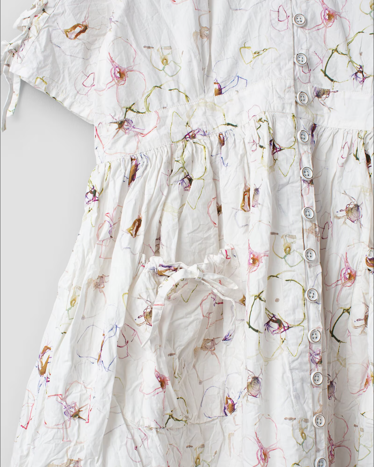 Ewa i Walla 'Gull-Britt' Flower Dress With Lace Details