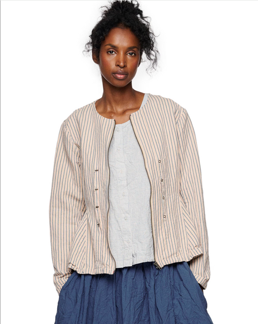 Ewa i Walla 'Teri' Striped Twill Jacket