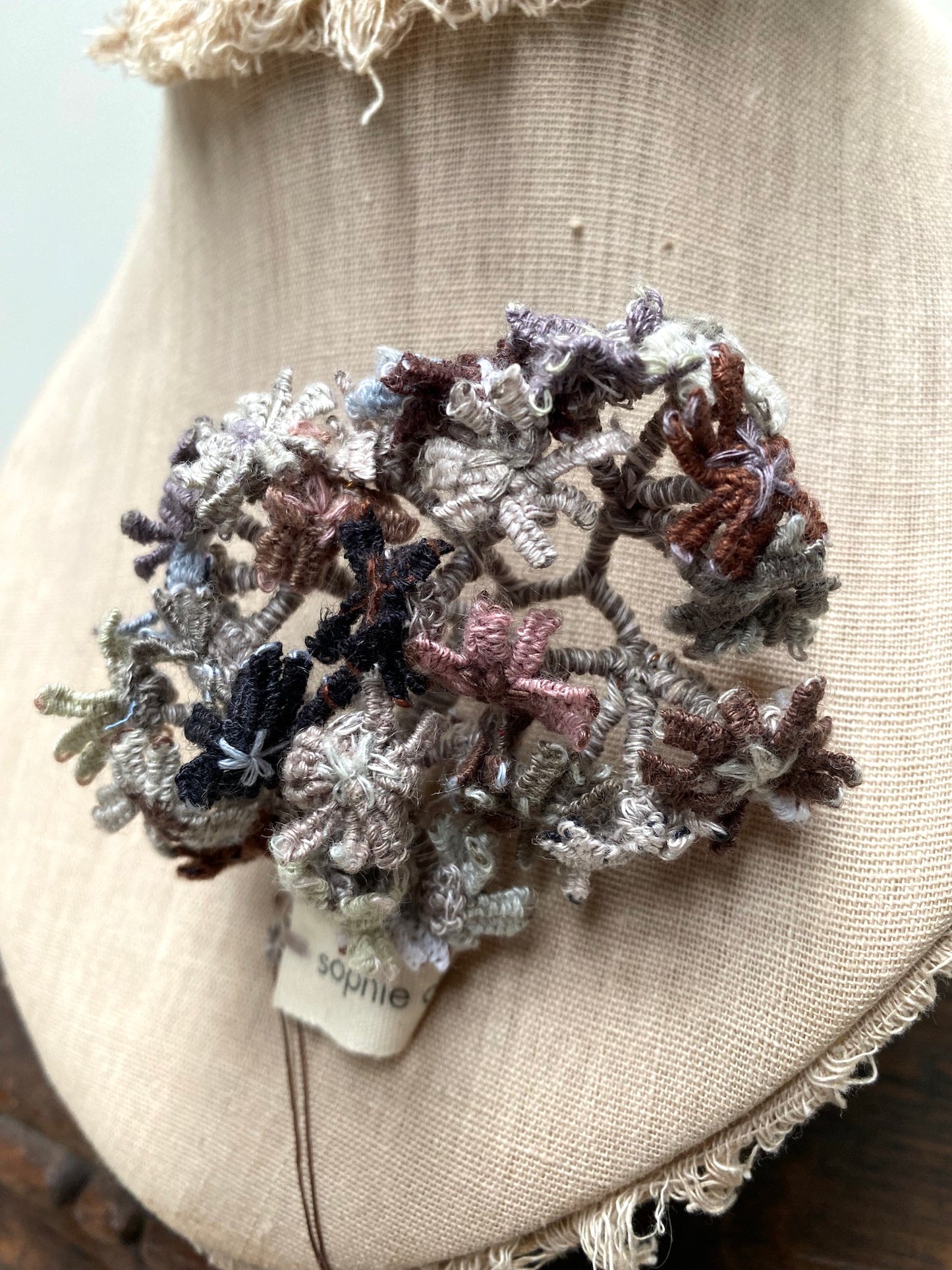 Sophie Digard Flower Cluster Brooches Pink