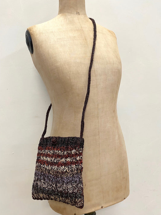 Sophie Digard Raffia Forest Stripe Cross-Body Bag