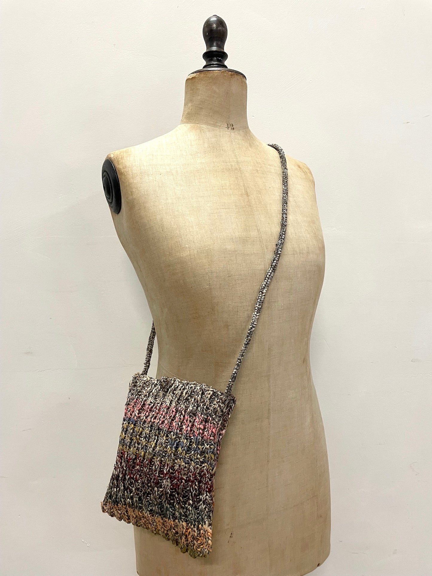 Sophie Digard Raffia Multi Stripe Cross-Body Bag