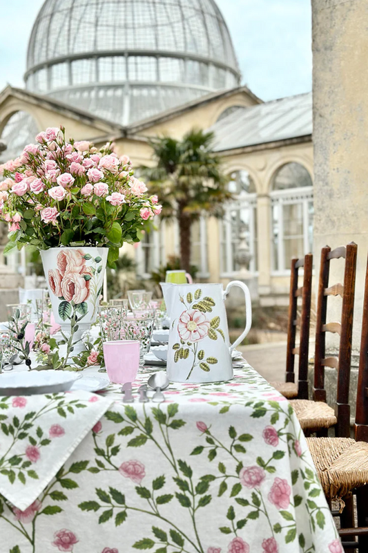 Summerill & Bishop 'Le Jardin des Roses' Linen Tablecloth