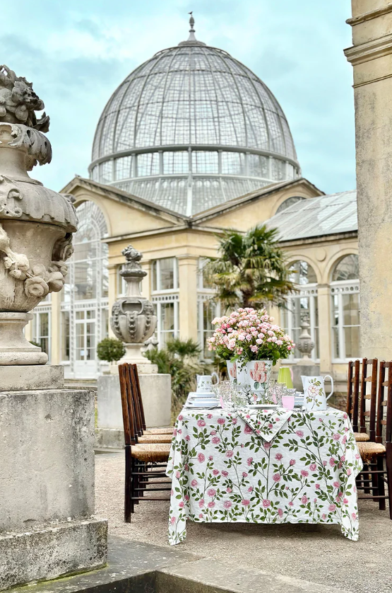 Summerill & Bishop 'Le Jardin des Roses' Linen Tablecloth