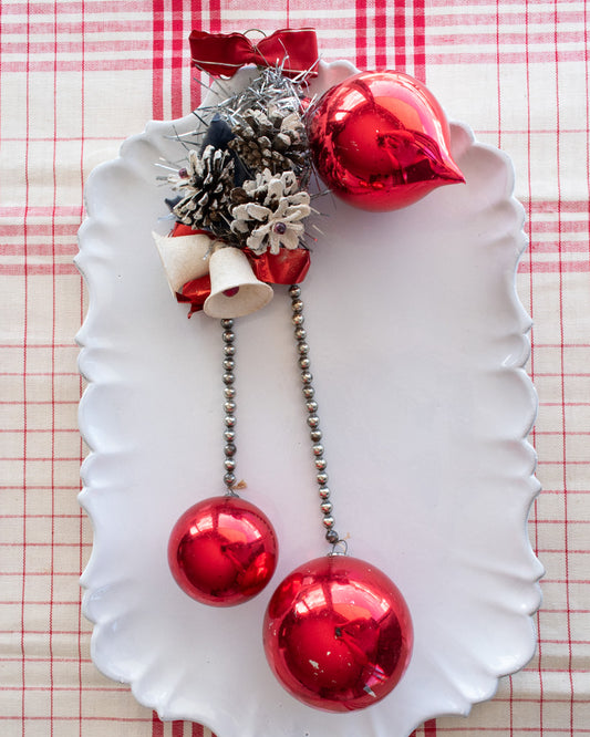 Vintage European Red Glass Ornament